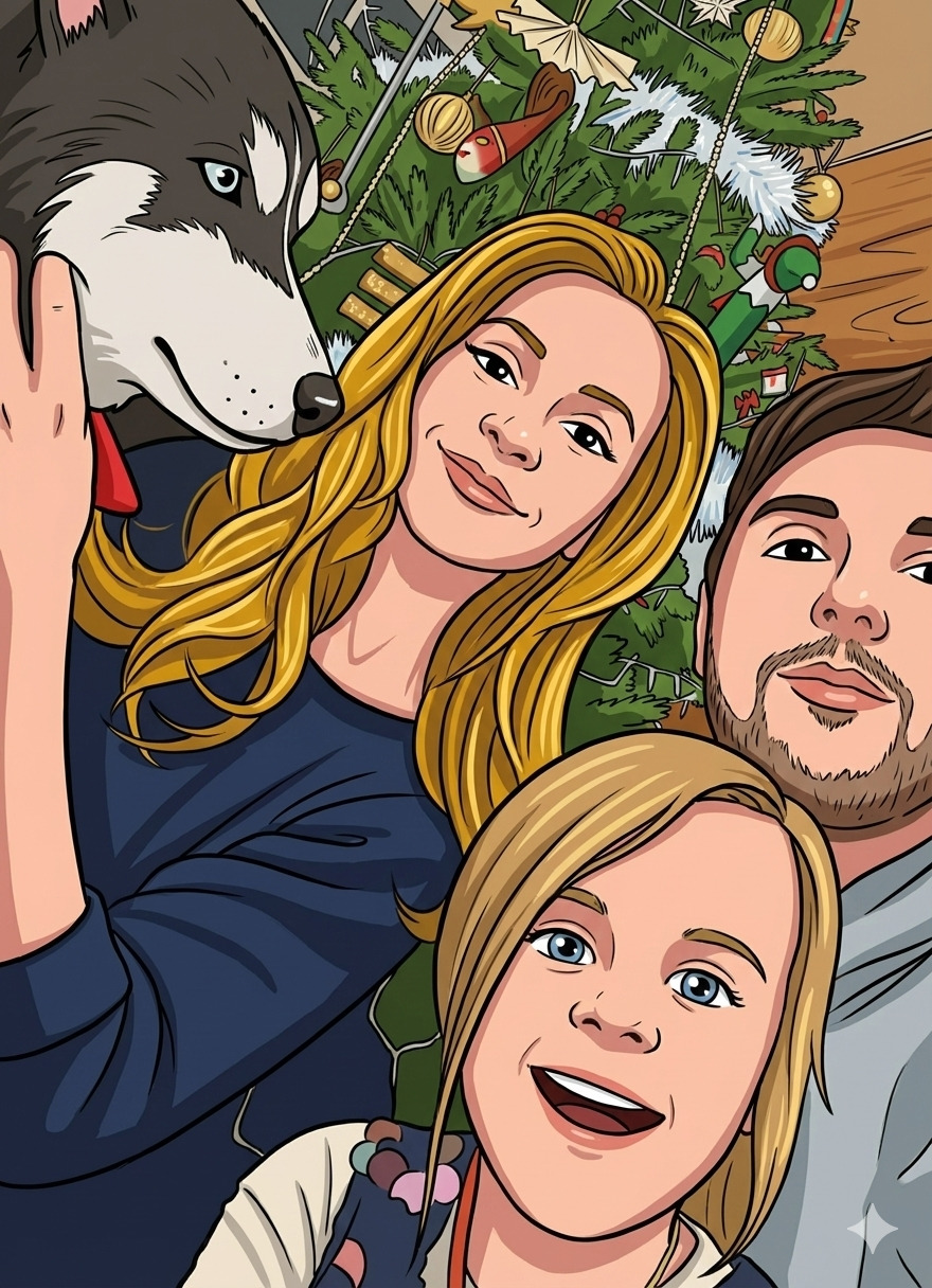The Kazkar Family and Luna